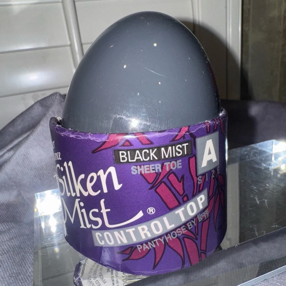 Silken Mist Black Mist‎ Control Top Pantyhose size A